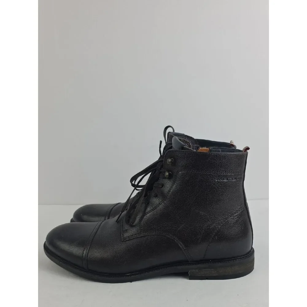 Ambitious Lace Up Leather Cap Toe Men's Ankle Boots Size‎ EU 43. US 10